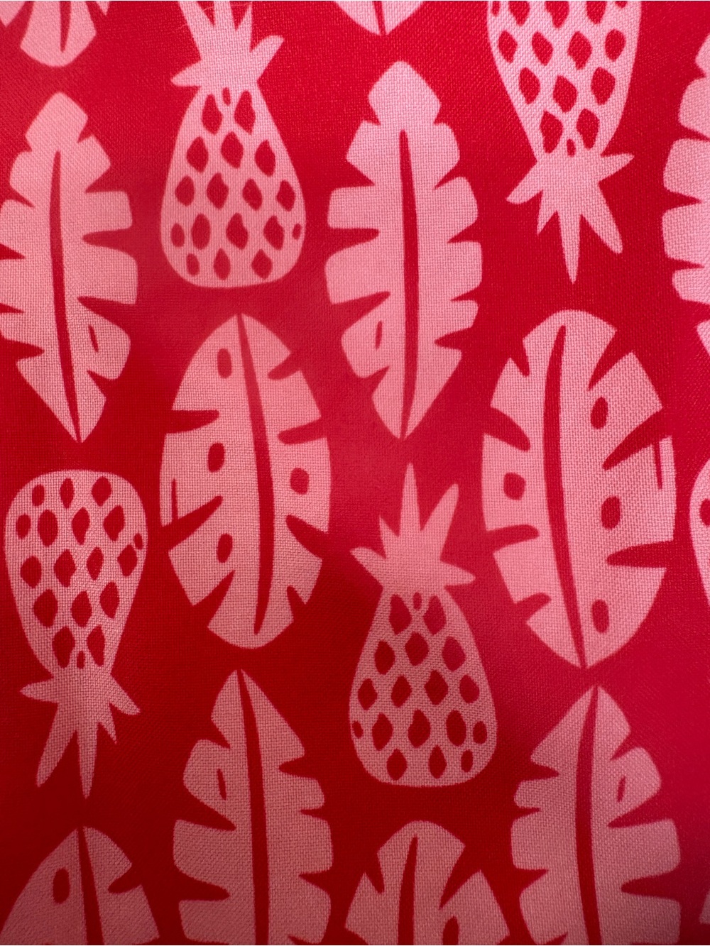 Ripskirt Hawaii Red Skirt Pink Pineapple Tropical Print Beach Vacation Medium - Picture 10 of 11